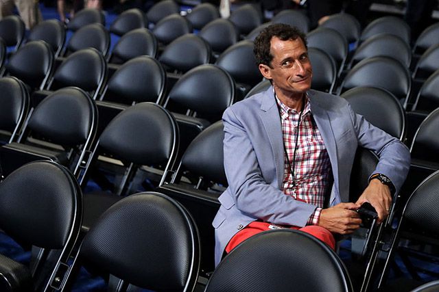 Anthony Weiner at the 2016 Democratic National Convention in Philadelphia